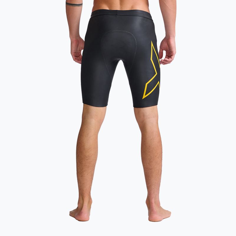 2XU Propel Buoyancy pantaloncini in neoprene nero/ambition 3