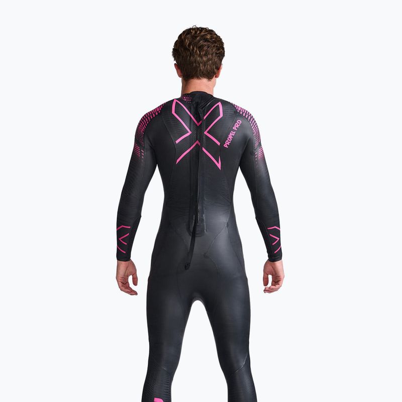 Muta da triathlon 2XU Propel PRO 3 mm nero/rosa da uomo 2