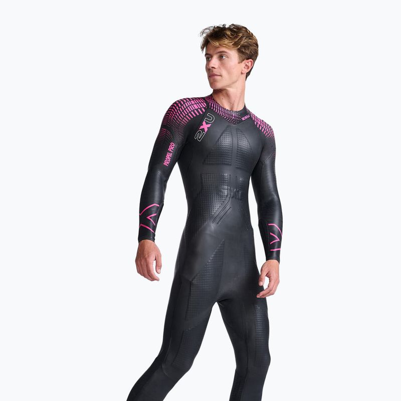 Muta da triathlon 2XU Propel PRO 3 mm nero/rosa da uomo 3
