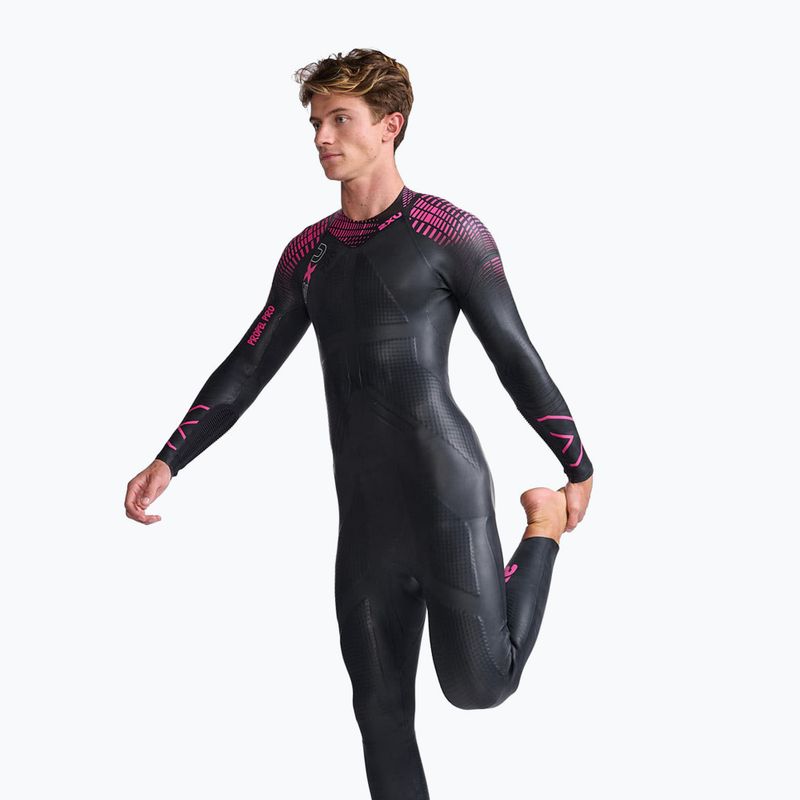 Muta da triathlon 2XU Propel PRO 3 mm nero/rosa da uomo 4