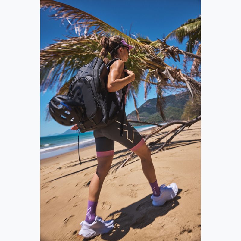 Zaino da triathlon 2XU Transition 34 l black/aloha 16