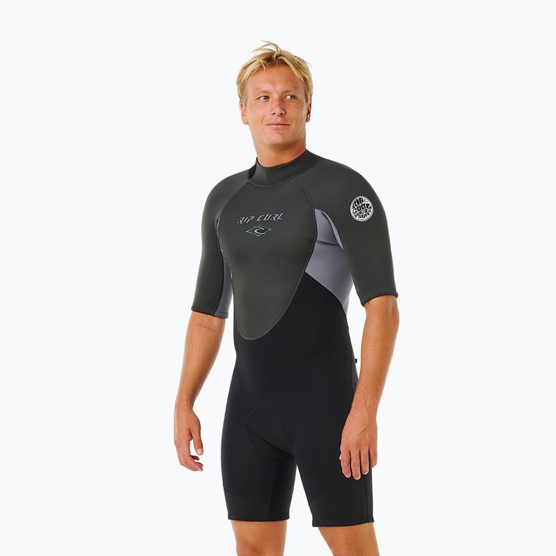 Muta da nuoto uomo Rip Curl Omega 2/2 mm Back Zip Springsuit grey 2