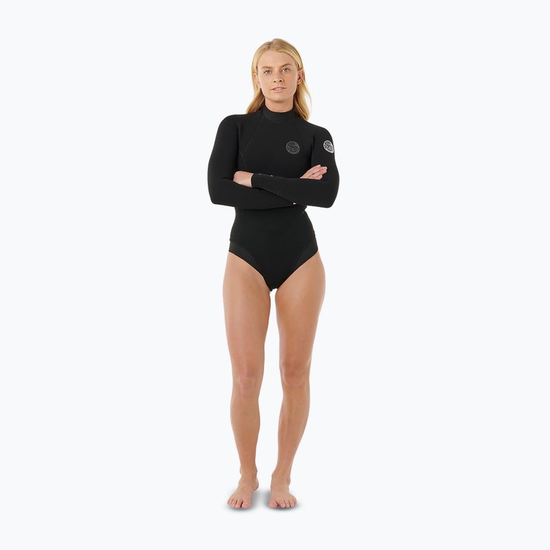Muta da donna per il nuoto Rip Curl Ultimate G-Bomb 2/2 mm Back Zip Springsuit black 2