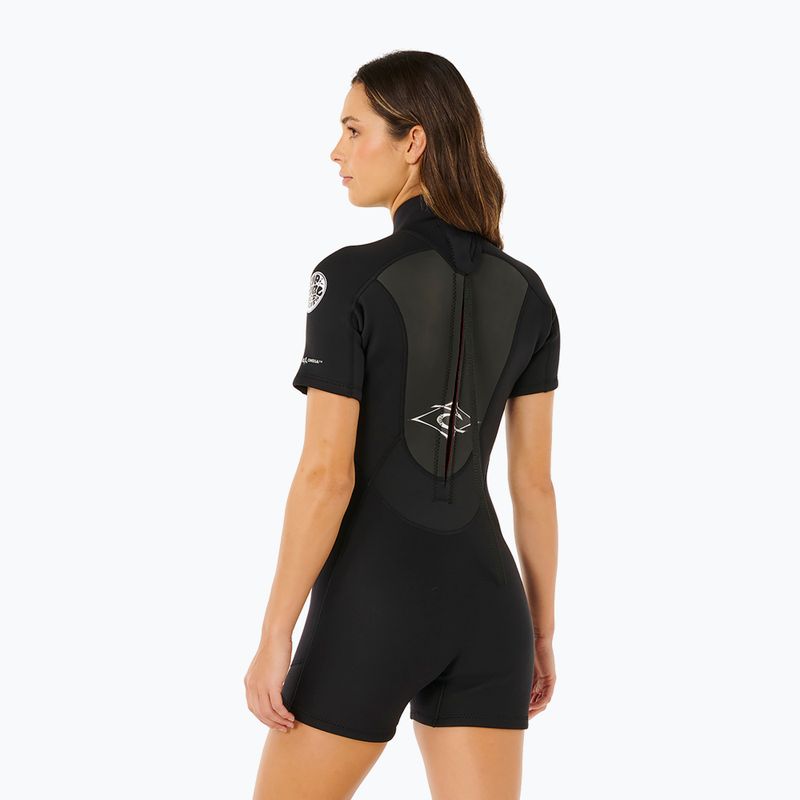 Muta da nuoto donna Rip Curl Omega 2/2 mm Back Zip Springsuit black 3