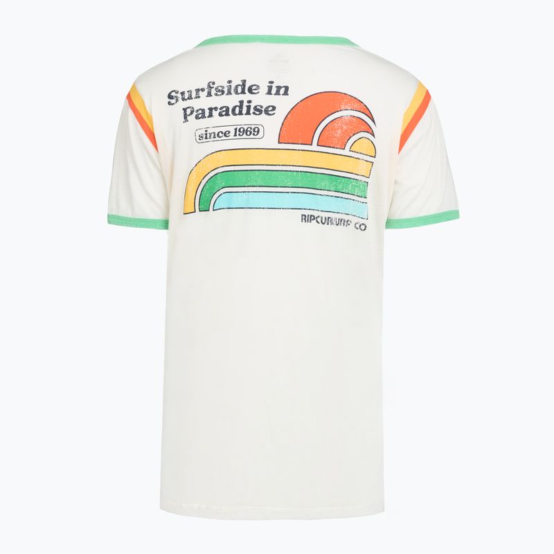 Maglietta da donna Rip Curl Surf Side Ringer bone 2