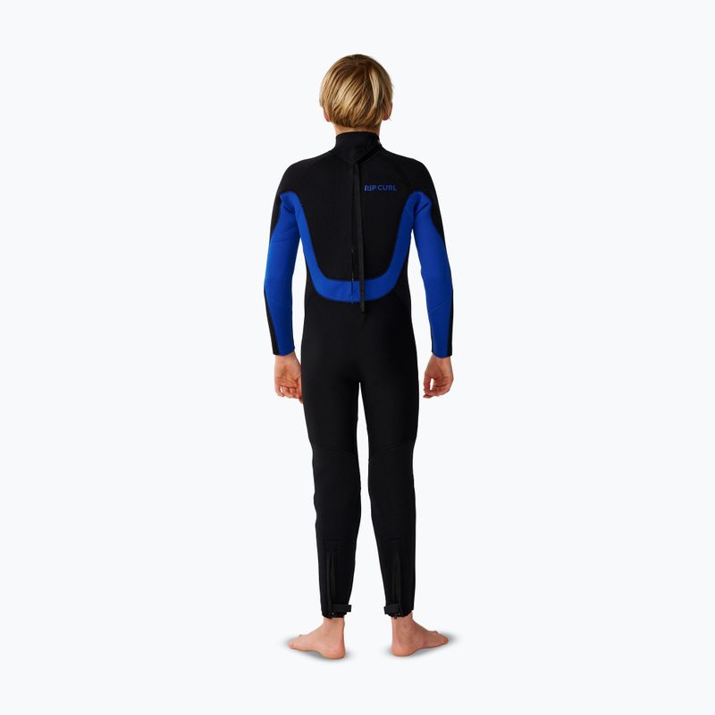 Muta da nuoto bambino Rip Curl Trad 4/3 mm Back Zip black/blue 2