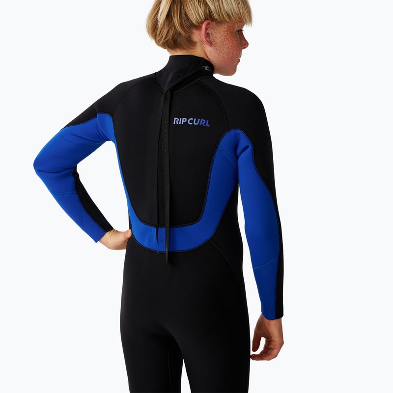 Muta da nuoto bambino Rip Curl Trad 4/3 mm Back Zip black/blue 6