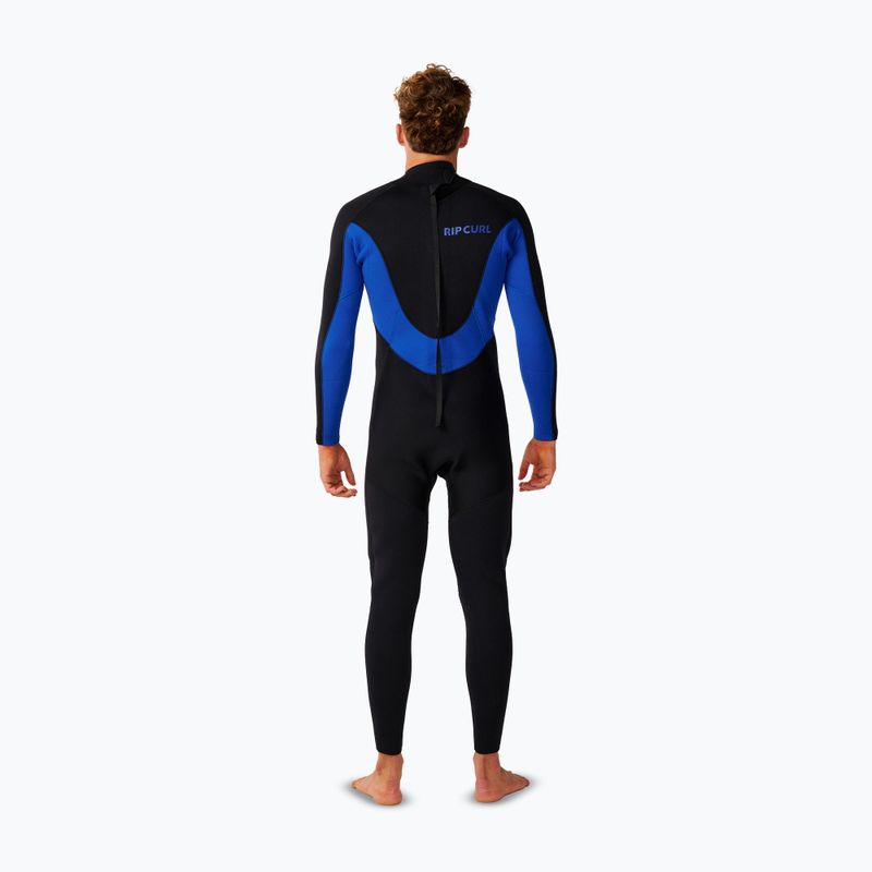 Muta da nuoto uomo Rip Curl Trad 3/2 mm Back Zip black/blue 2