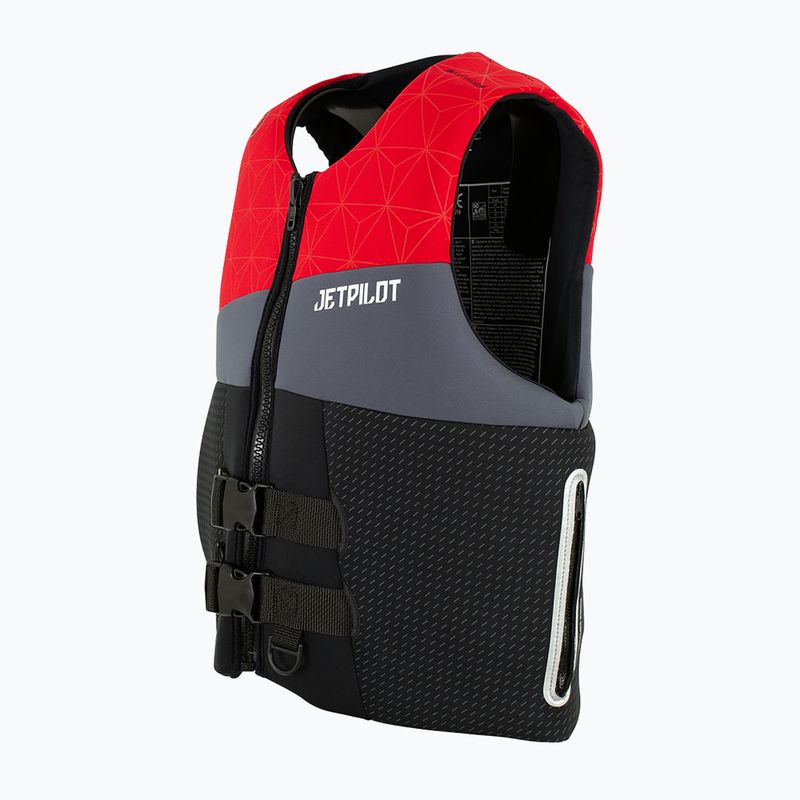 Gilet di assicurazione Jetpilot Cause Neo da uomo rosso/carbone/nero