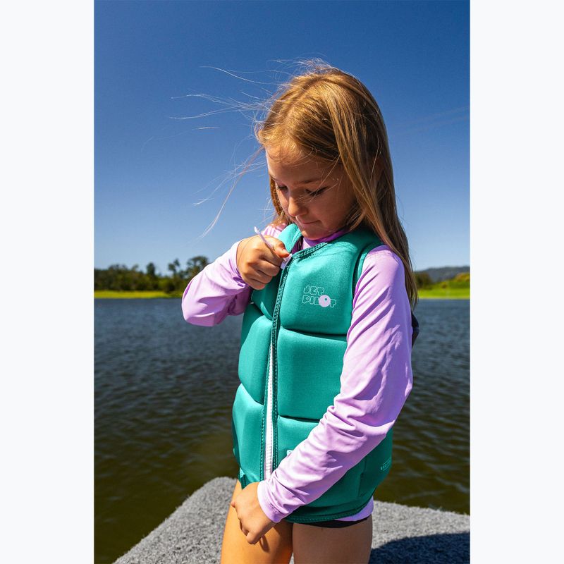 Gilet protettivo per bambini Jetpilot Freeride Girls Eco teal 3