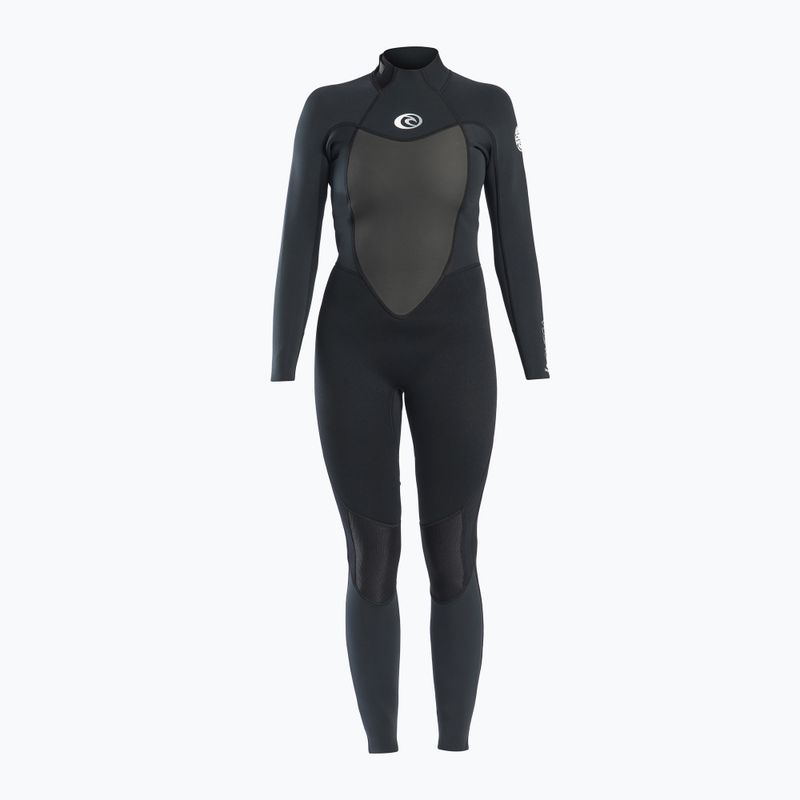 Muta Rip Curl Omega 4/3 mm GB B/Zip nera da donna