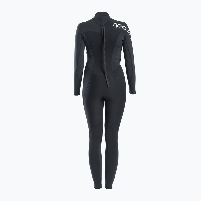 Muta Rip Curl Omega 4/3 mm GB B/Zip nera da donna 2