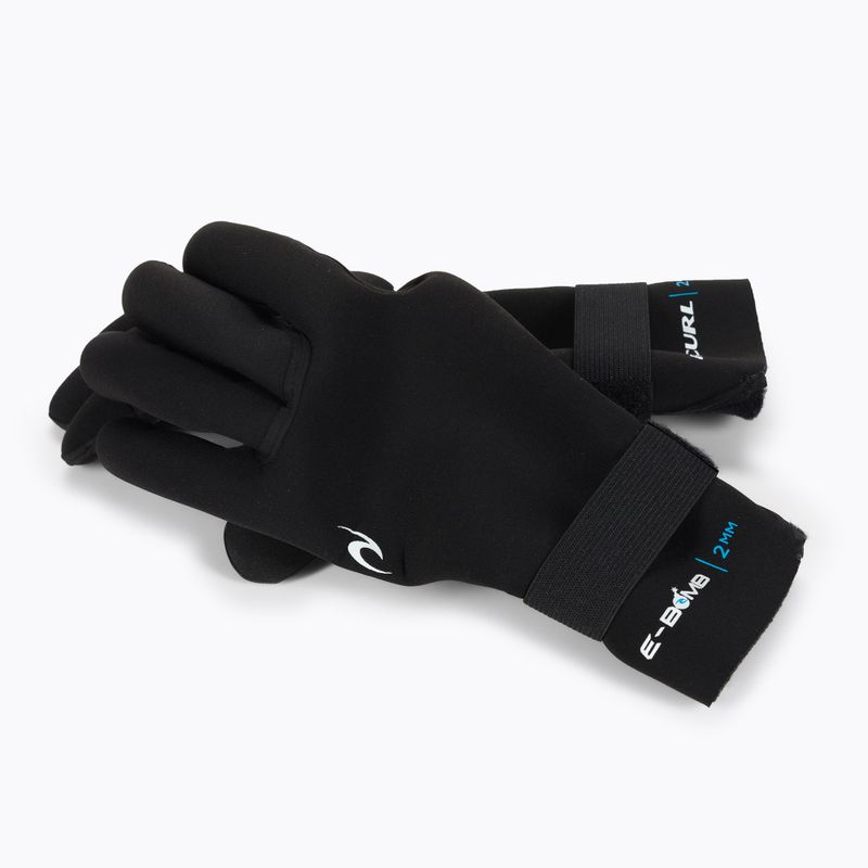 Guanti da uomo Rip Curl E Bomb 2 mm 5 Finger in neoprene nero 4