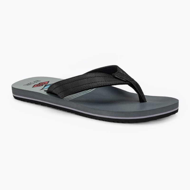 Infradito Rip Curl Ripper Open Toe da uomo nero/grigio