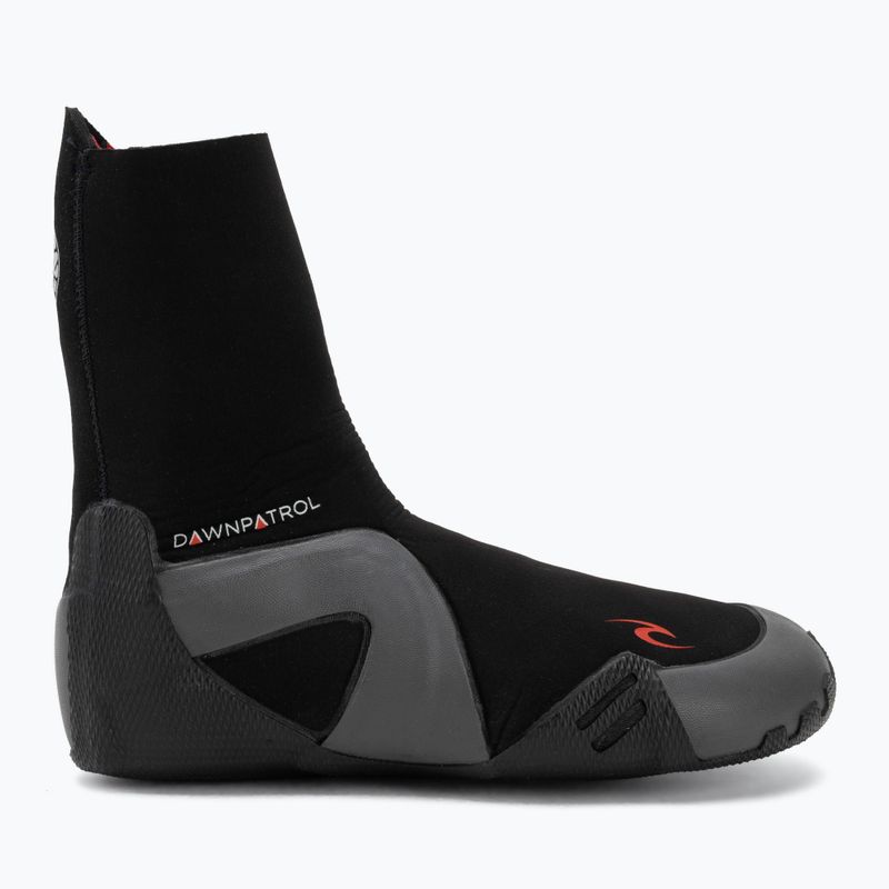 Scarpe in neoprene da uomo Rip Curl Dawn Patrol 5 mm Round Toe black 2
