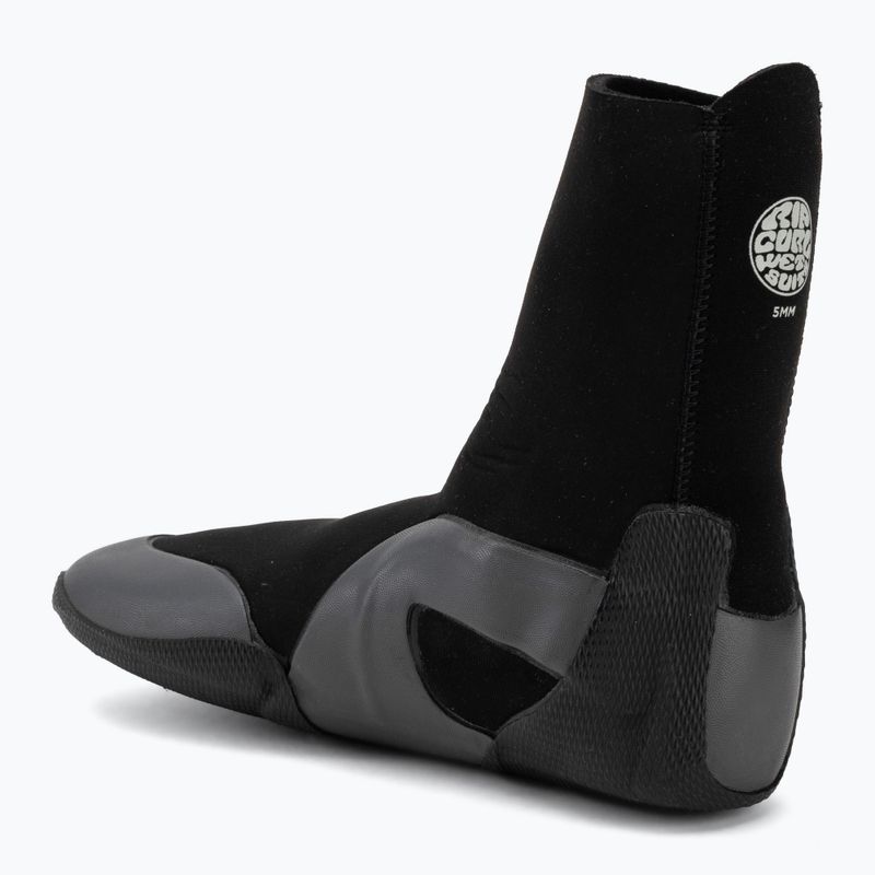 Scarpe in neoprene da uomo Rip Curl Dawn Patrol 5 mm Round Toe black 3