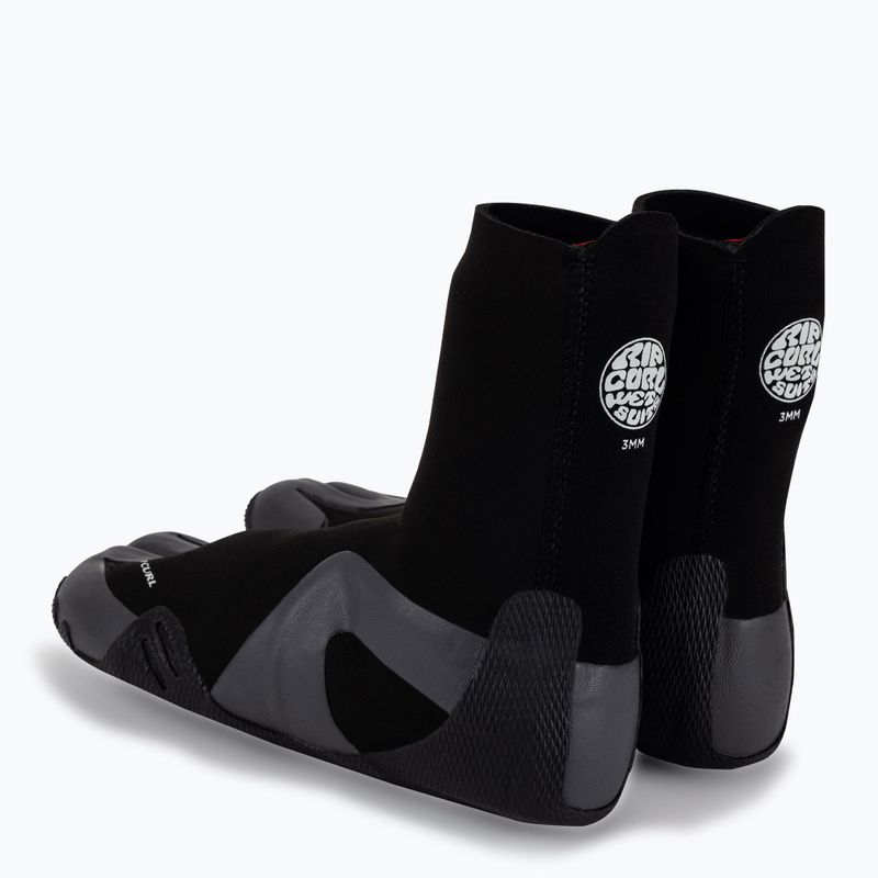 Rip Curl Dawn Patrol 3 mm S/Toe nero stivali in neoprene 3