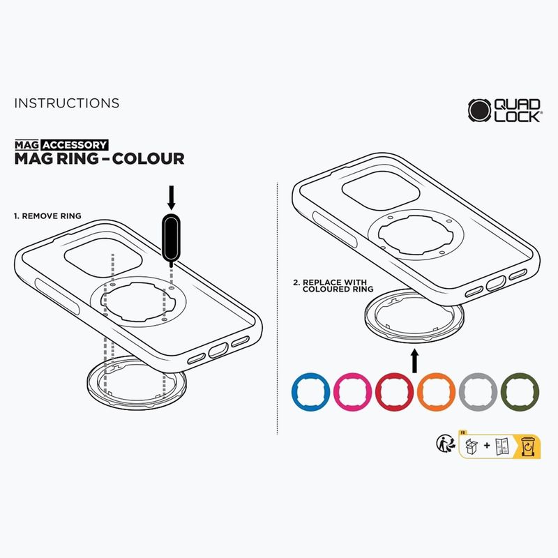 Quad Lock Custodia originale per telefono Samsung Galaxy S22 nero 2