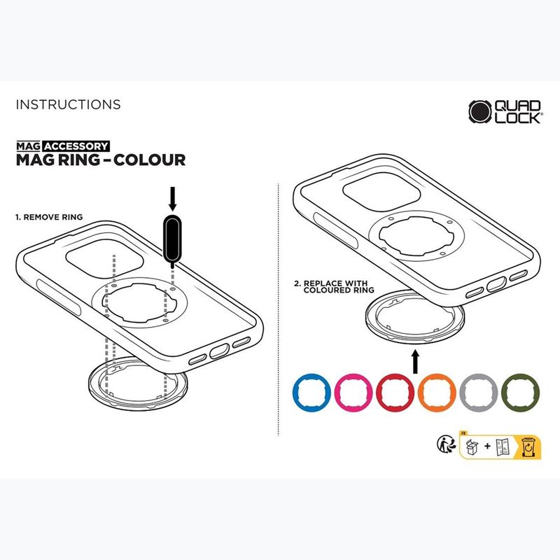 Custodia Quad Lock Mag per iPhone 14 nero 2