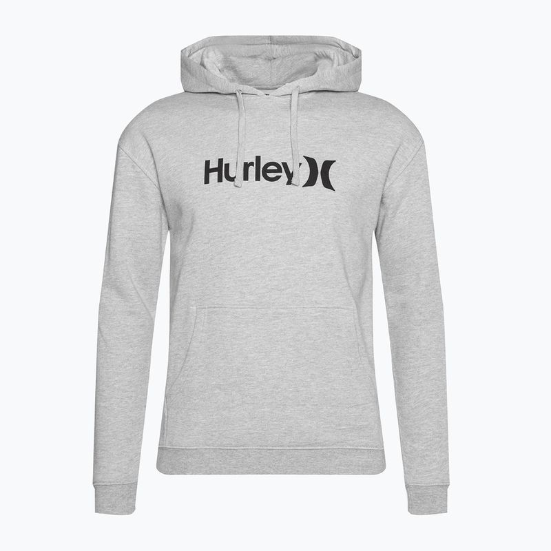 Felpa Hurley O&O Solid Core grigio erica scuro da uomo
