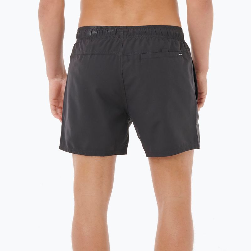 Pantaloncini da bagno Rip Curl Offset Volley da uomo, nero 3