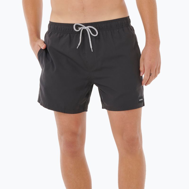 Pantaloncini da bagno Rip Curl Offset Volley da uomo, nero 4
