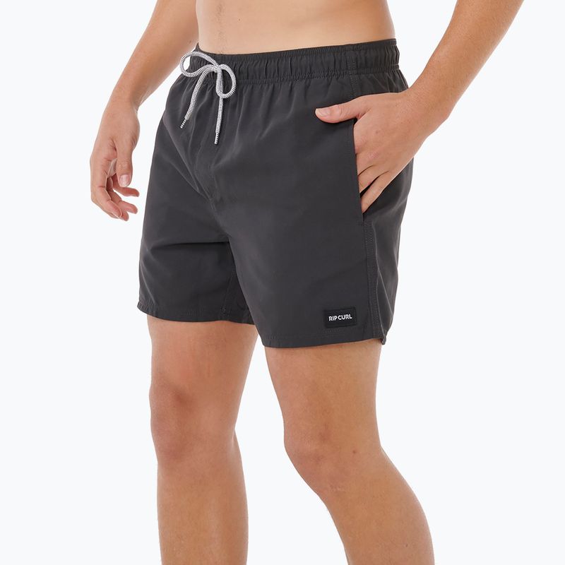 Pantaloncini da bagno Rip Curl Offset Volley da uomo, nero 5