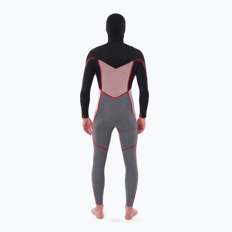 Muta uomo Rip Curl Dawn Patrol Hooded 5/4mm Chest Zip black 4