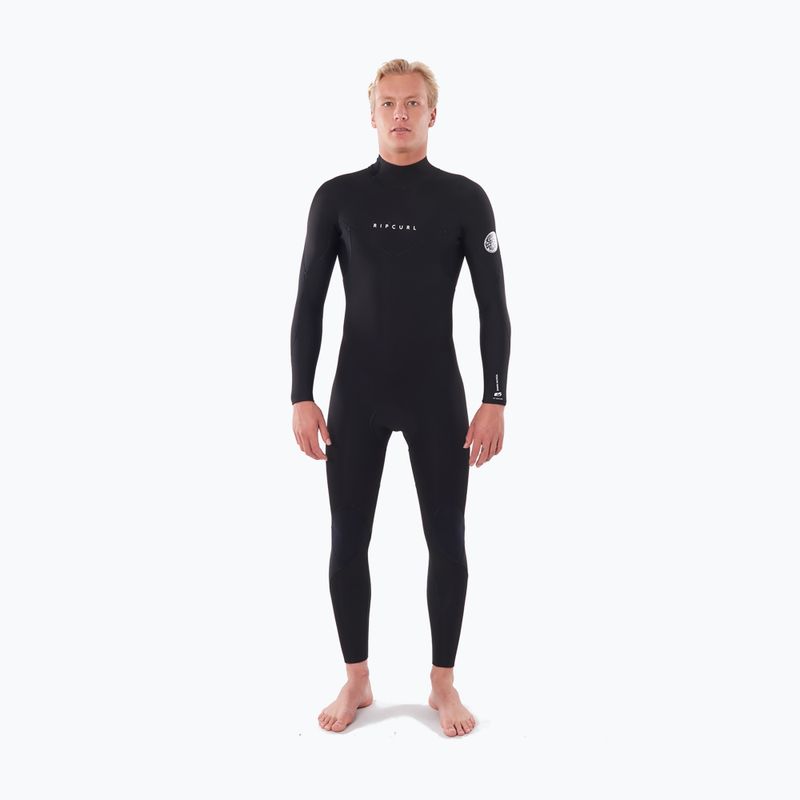 Rip Curl Dawn Patrol 3/2 mm GB B/Zip nera da uomo 3