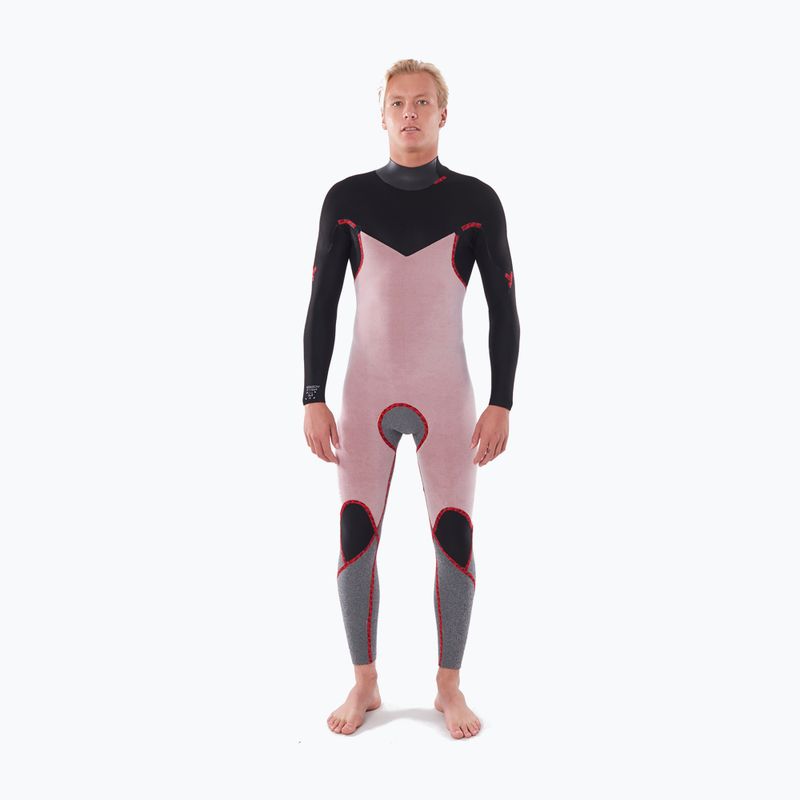 Rip Curl Dawn Patrol 3/2 mm GB B/Zip nera da uomo 4