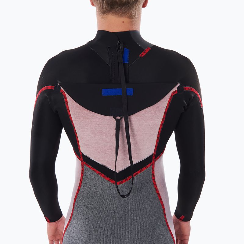 Rip Curl Dawn Patrol 3/2 mm GB B/Zip nera da uomo 5