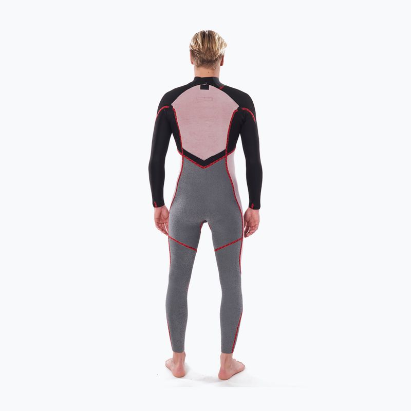 Rip Curl Dawn Patrol 3/2 mm GB B/Zip nera da uomo 6