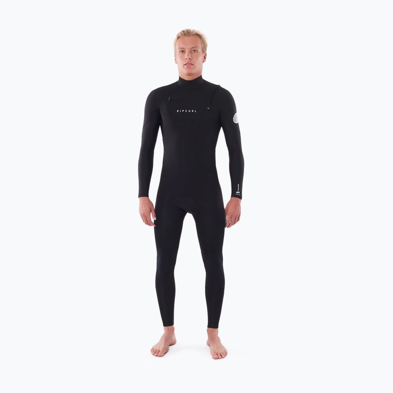 Muta Rip Curl Dawn Patrol Perf 4/3 mm GB C/Zip nera da uomo