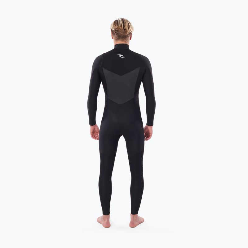 Muta Rip Curl Dawn Patrol Perf 4/3 mm GB C/Zip nera da uomo 3