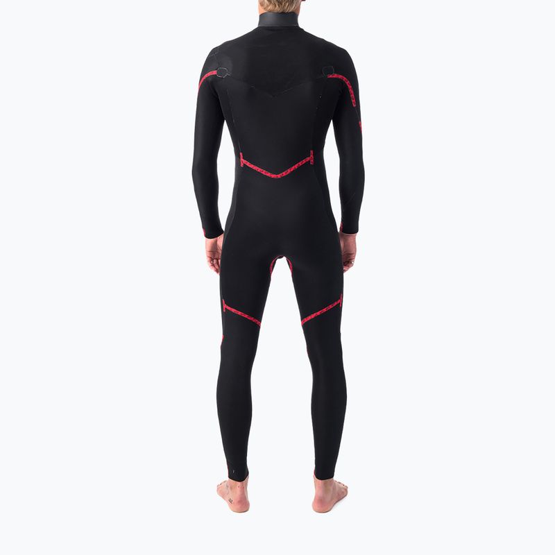 Muta Rip Curl Dawn Patrol Perf 4/3 mm GB C/Zip nera da uomo 5