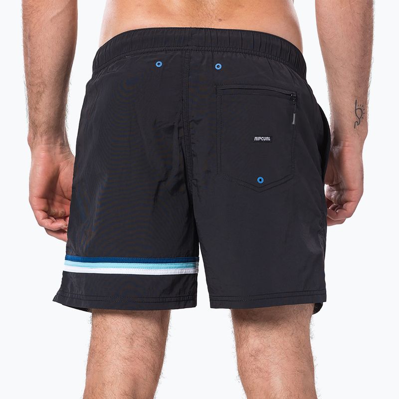 Pantaloncini da bagno Rip Curl Gun'S Out 16'' Volley da uomo, nero 2