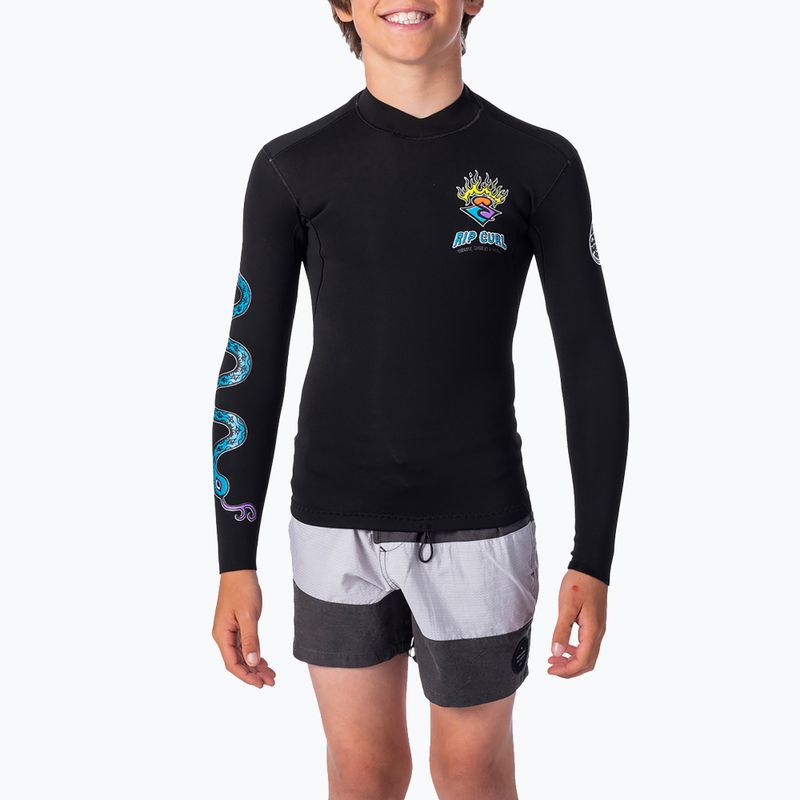 Rip Curl Dawn Patrol L/SL Neoprene Jkt bambino nero