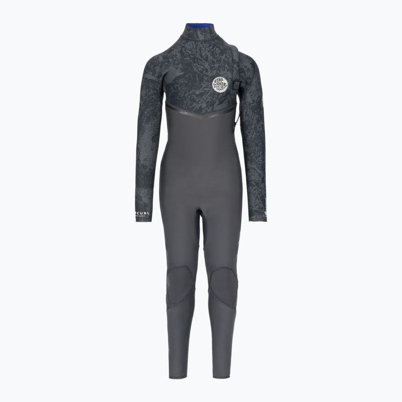 Rip Curl E Bomb 3/2 mm GB Z/F Soc grigio antracite muta da bambino