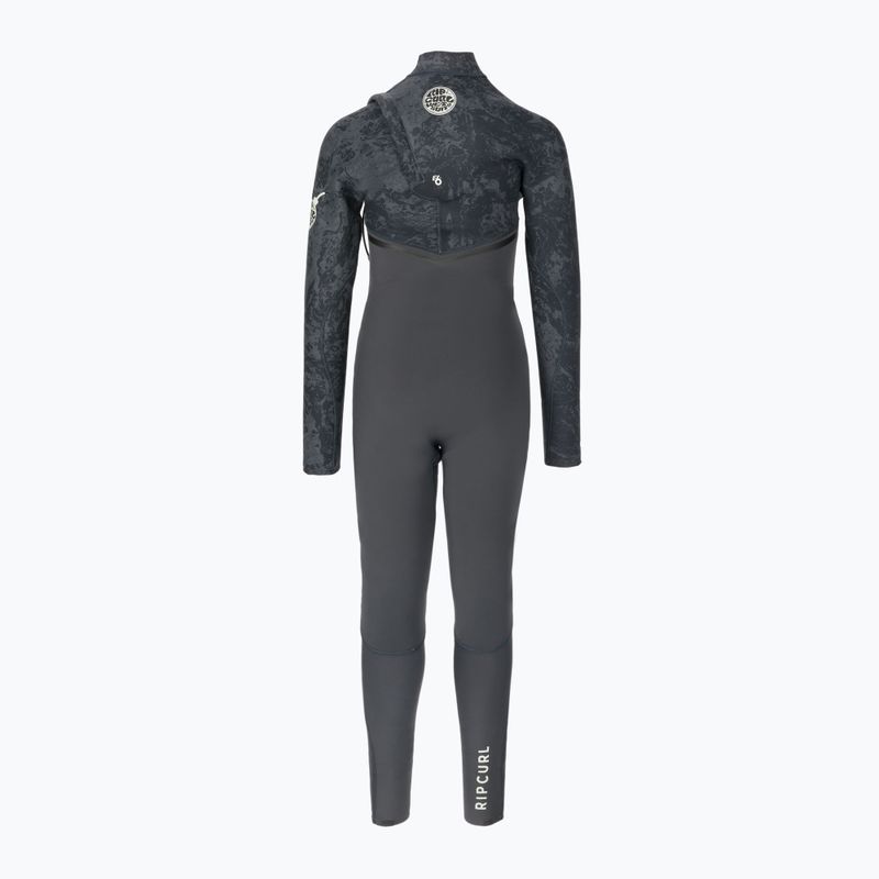 Rip Curl E Bomb 3/2 mm GB Z/F Soc grigio antracite muta da bambino 2