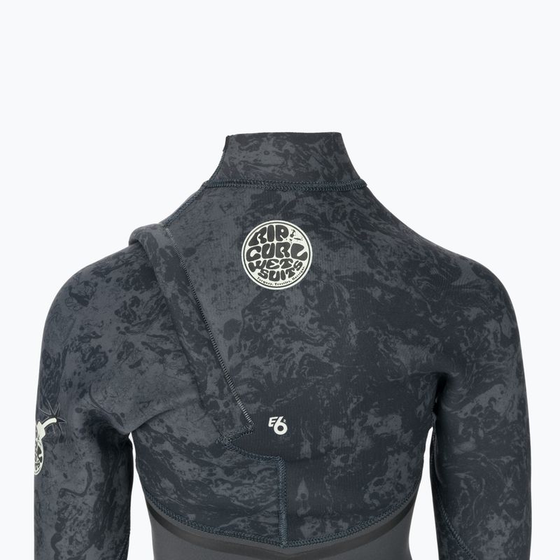 Rip Curl E Bomb 3/2 mm GB Z/F Soc grigio antracite muta da bambino 6