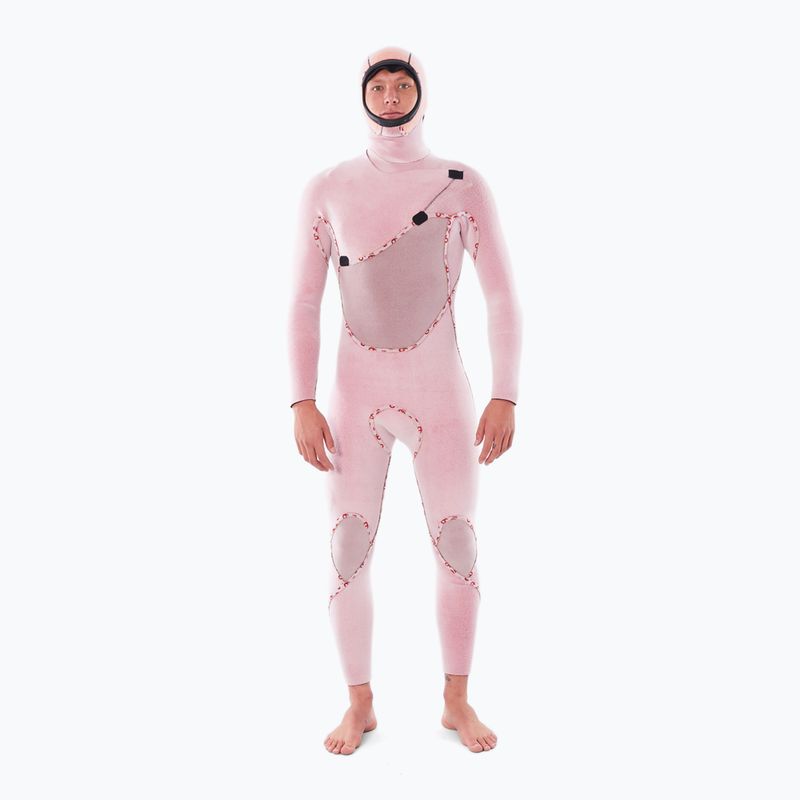 Muta uomo Rip Curl Flashbomb 5/4mm Hooded Chest Zip black 4