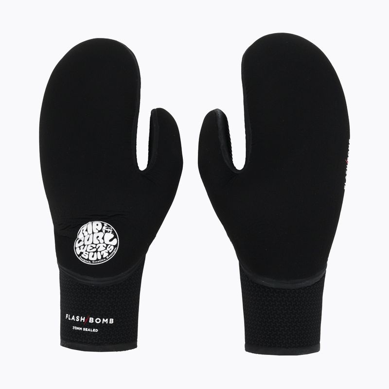 Guanti Rip Curl Flashbomb da uomo in neoprene 7/5 mm nero 3