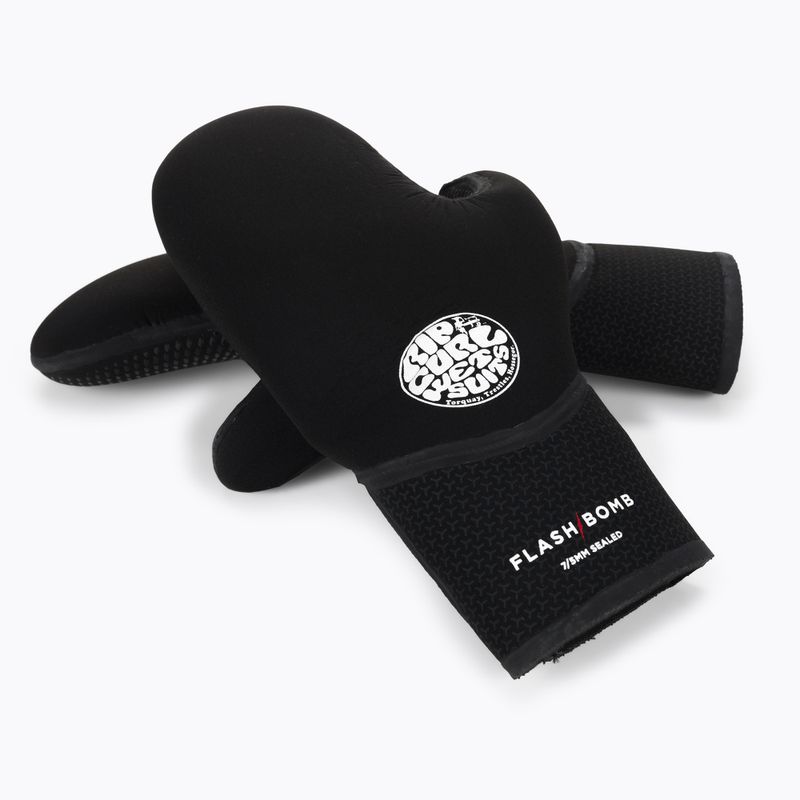 Guanti Rip Curl Flashbomb da uomo in neoprene 7/5 mm nero 4