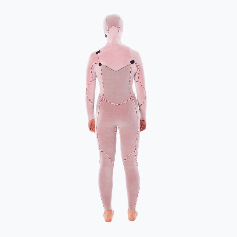 Muta da donna Rip Curl Flashbomb 6/4mm Hooded Chest Zip Steamer black 5