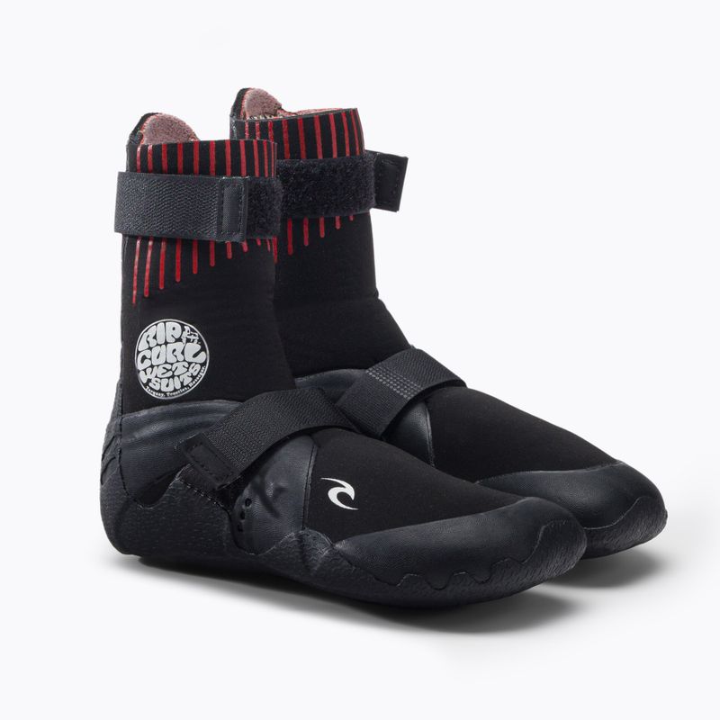 Rip Curl Flashbomb 5mm Punta tonda stivale in neoprene nero 5