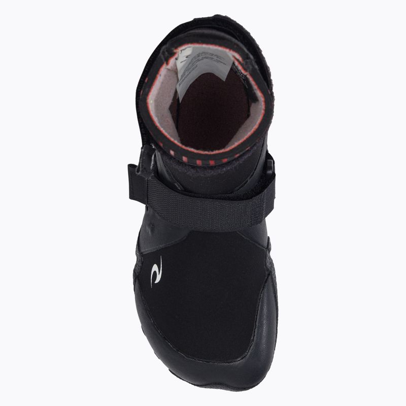 Rip Curl Flashbomb 5mm Punta tonda stivale in neoprene nero 6