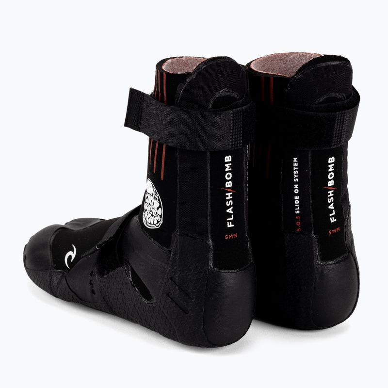 Rip Curl Flashbomb 5 mm scarpe in neoprene Hid.Split/Toe nero 3