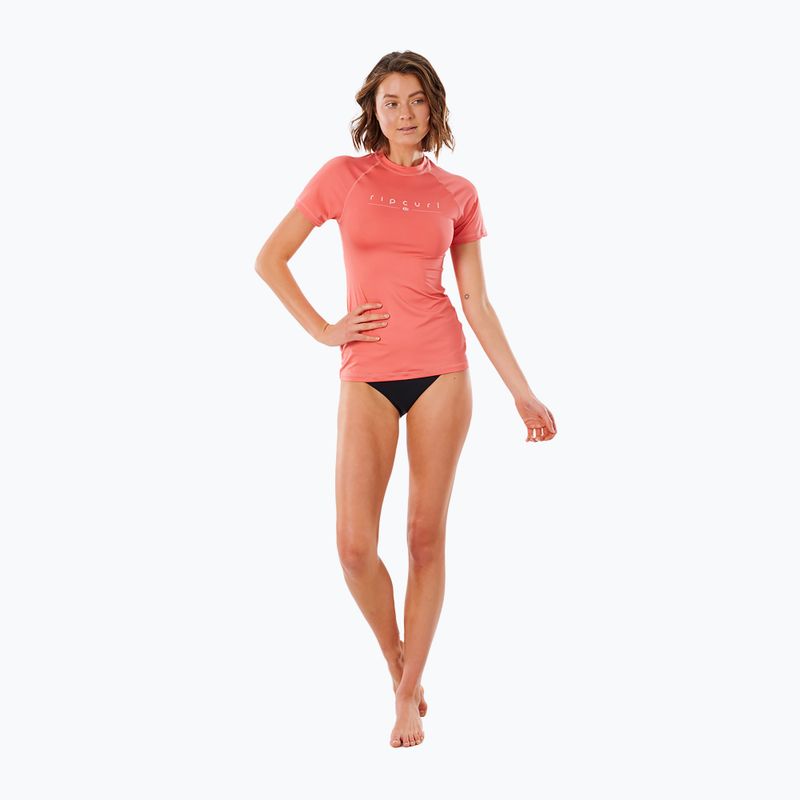Camicia da bagno Rip Curl da donna Golden Rays UV coral 2