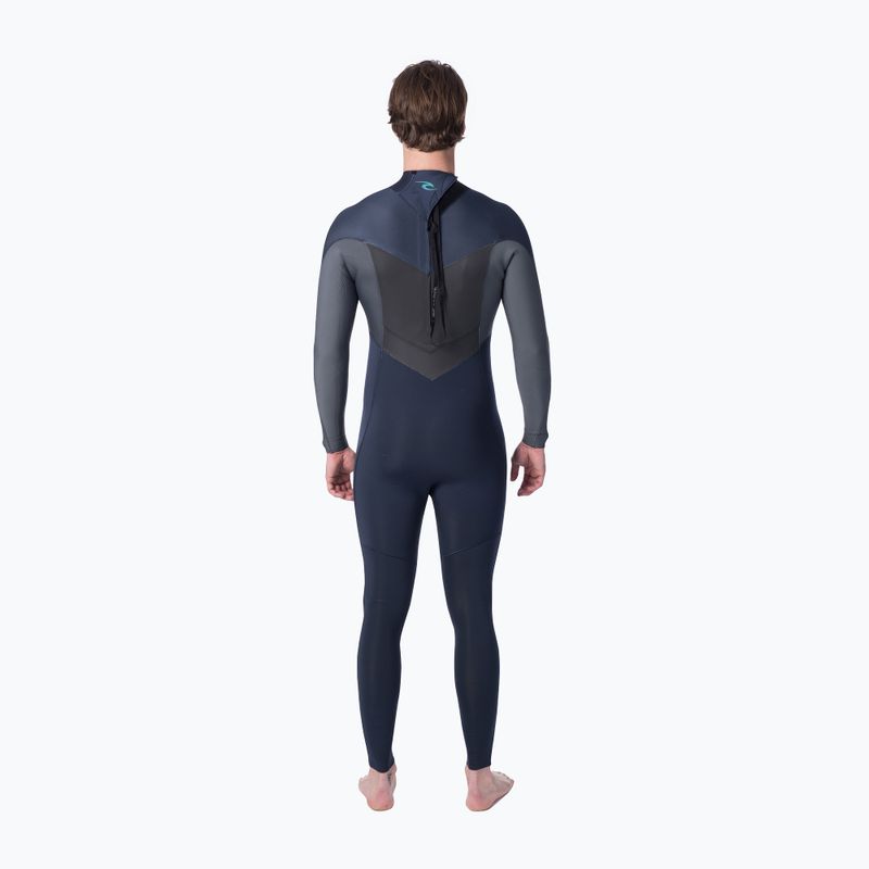 Muta Rip Curl Dawn Patrol 4/3 mm GB B/Zip navy da uomo 2