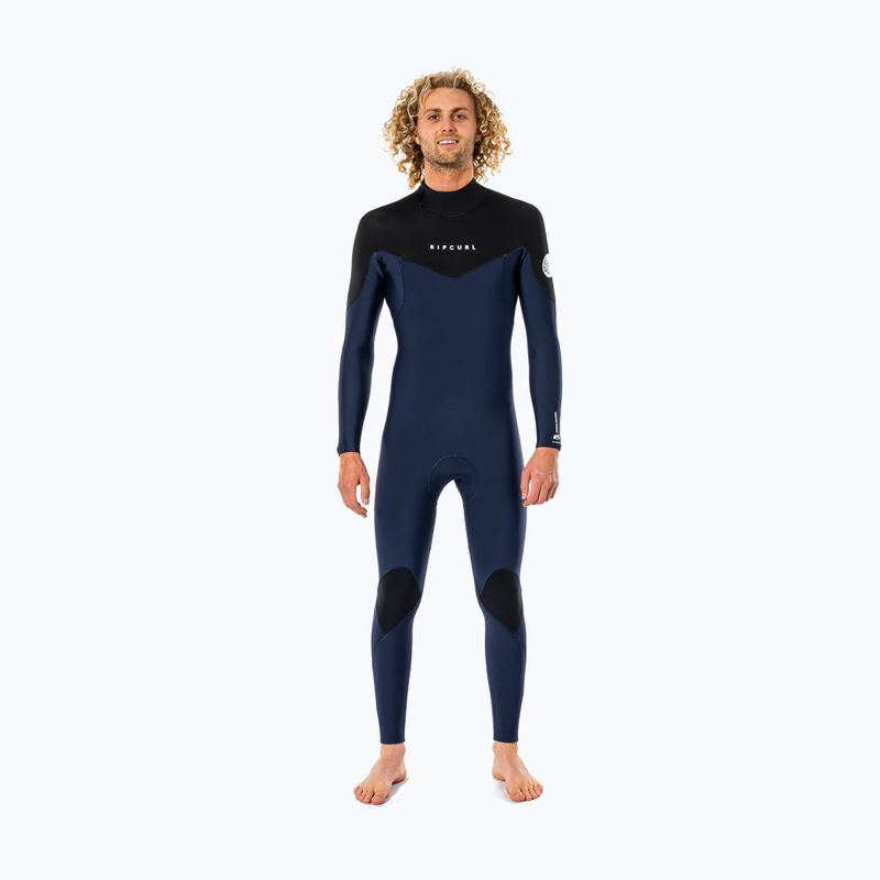 Muta Rip Curl Dawn Patrol 3/2 mm GB B/Zip navy da uomo 3